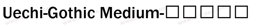Uechi-Gothic Medium字体转换